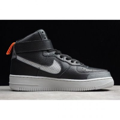 Nike Air Force 1 High Siyah / Gri / Turuncu Kaykay Ayakkabı Türkiye - E7UG7M1A